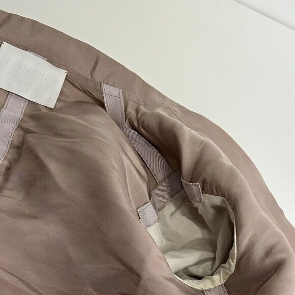 lanvin paris raw hem light pink 100% silk blazer coat size 36 - Picture 6 of 16